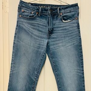 American Eagle Mens 28x30 Original Straight Denim Comfort Airflex Jeans